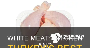 what part of a chicken and turkey is white meat