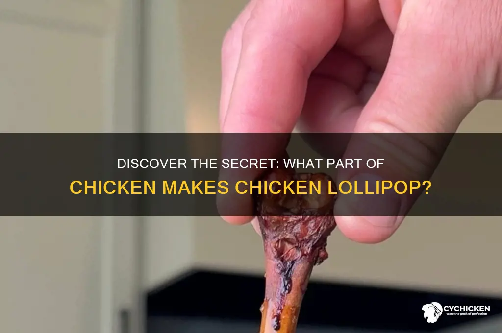 what part of chicken is chicken lollipop