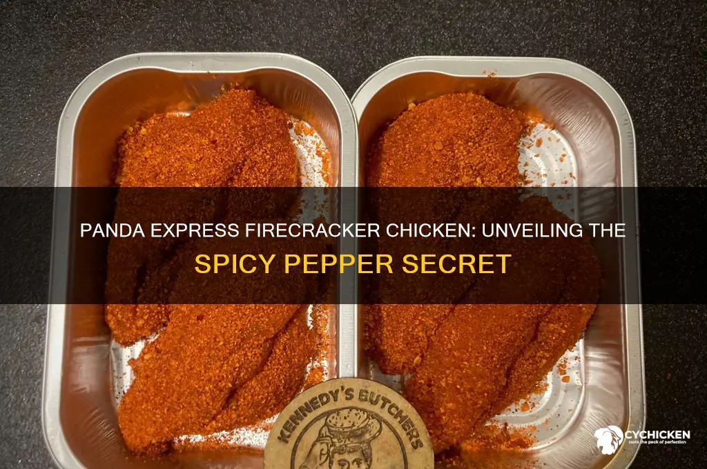 what pepper is in panda express firecracker chicken