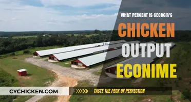 Georgia's Chicken Production: Economic Impact and Percentage Breakdown