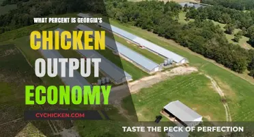 Georgia's Chicken Industry: Economic Impact and Output Percentage
