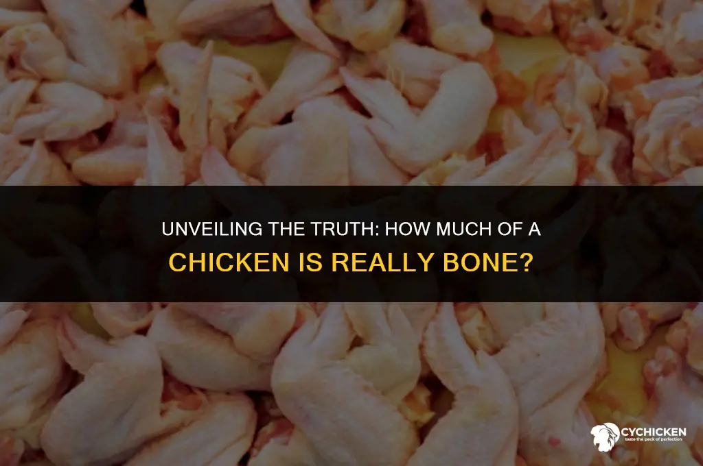 what percentage of a whole chicken is bone