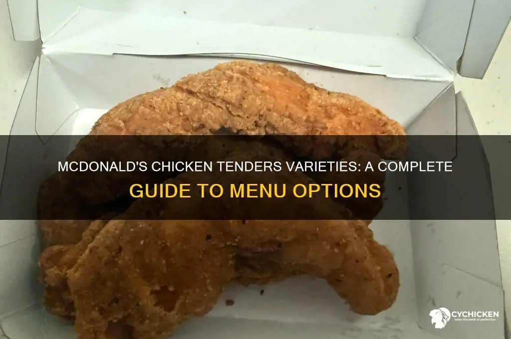what piece chicken tenders are there at mcdonalds