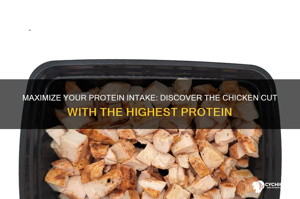 what piece of chicken has the most protein