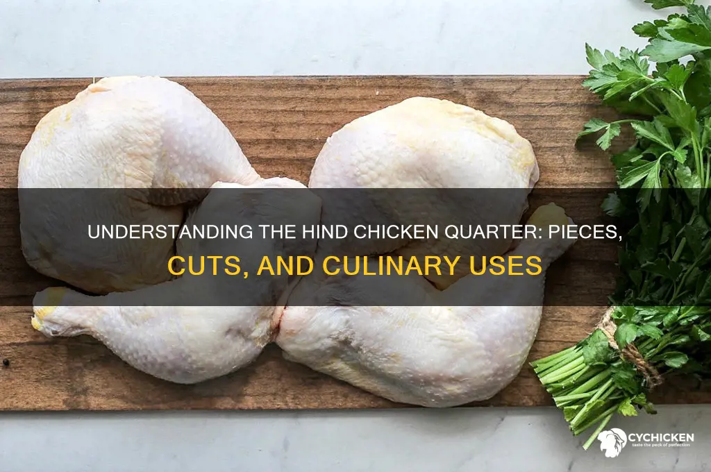 what pieces are in a hind chicken quarter