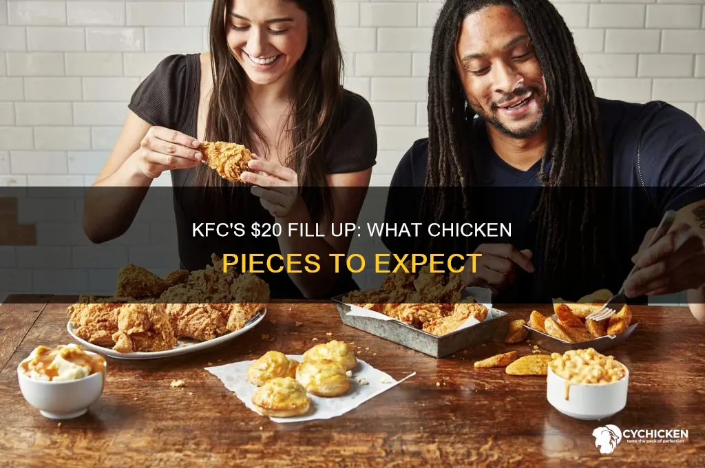 what pieces of chicken are in a $20 fill up