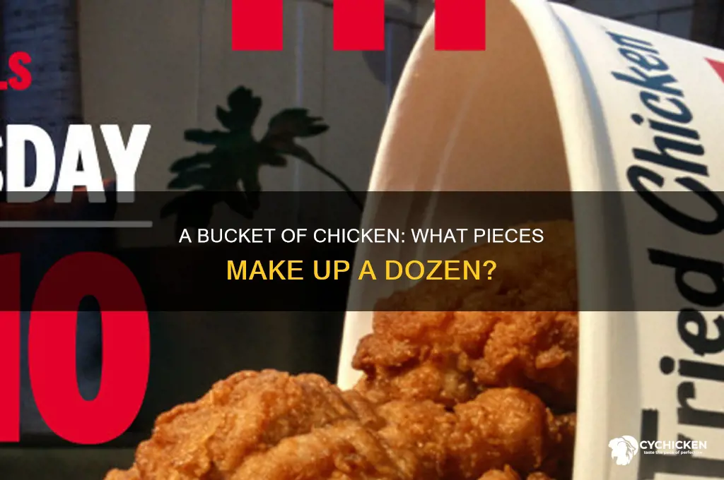what pieces of chicken are in a 12 piece bucket