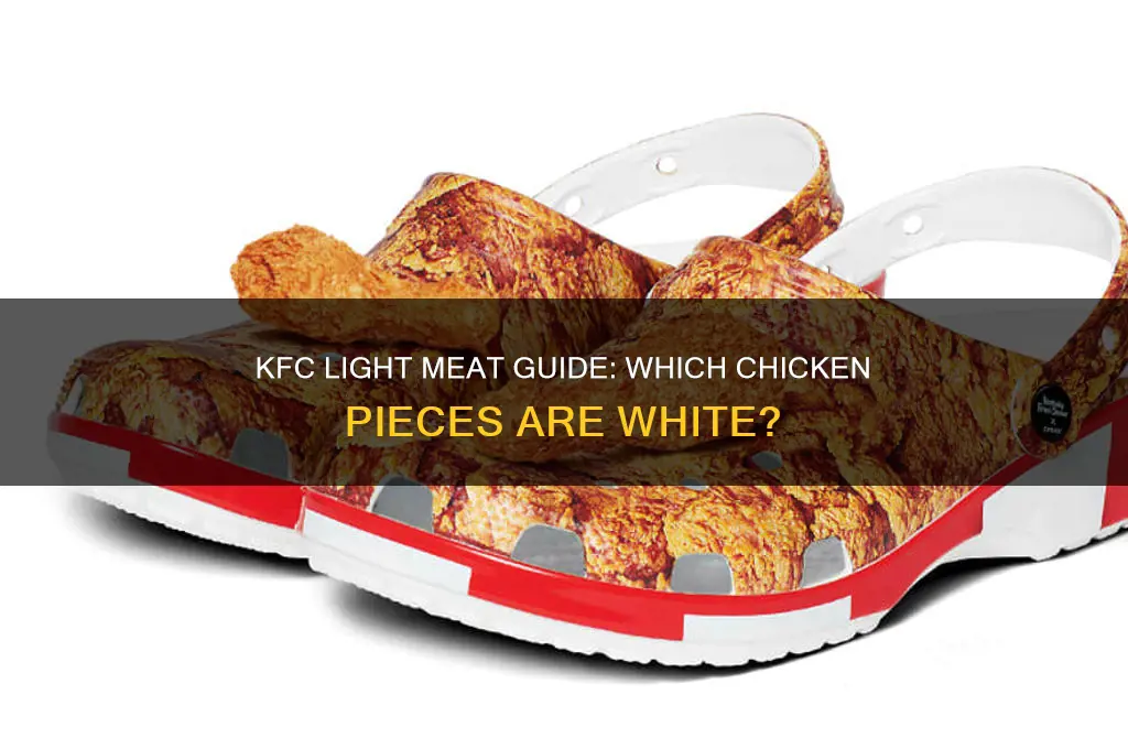 what pieces of chicken are light meat kfc