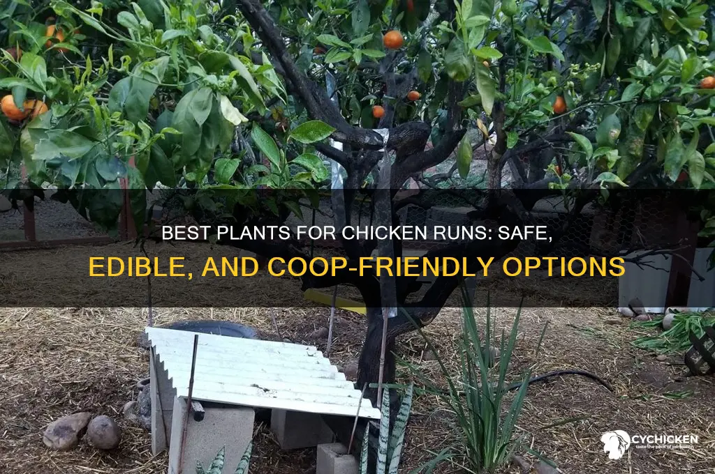what plants to plant in chicken run