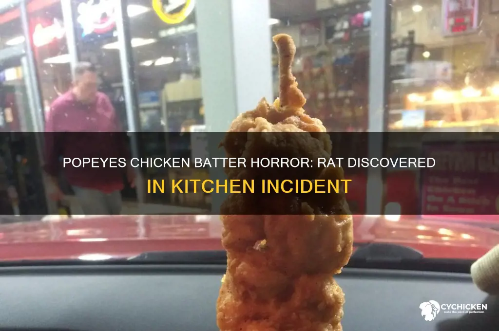 what popeyes finds a rat in chicken batter