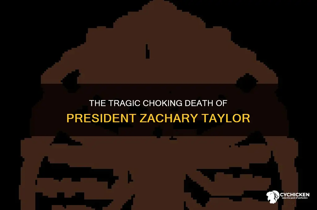 what president died choking on a chicken bone