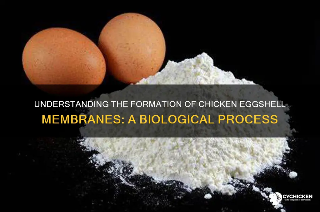 what produces the shell membrane in chicken