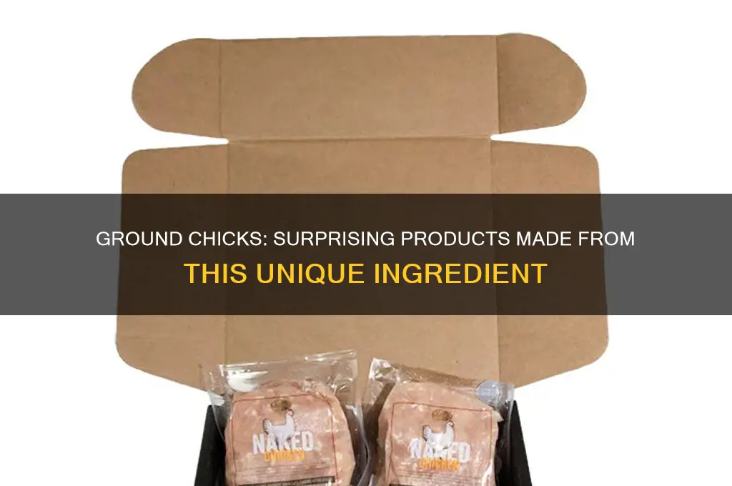 what product is made from ground chicks