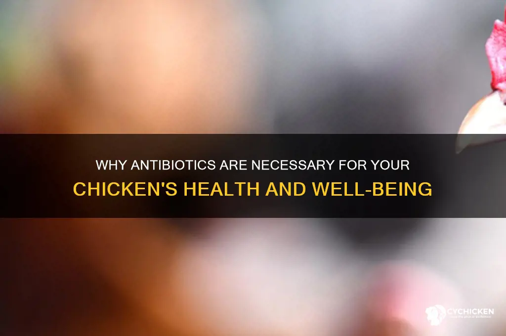 what reason do i give my chicken antibiotics