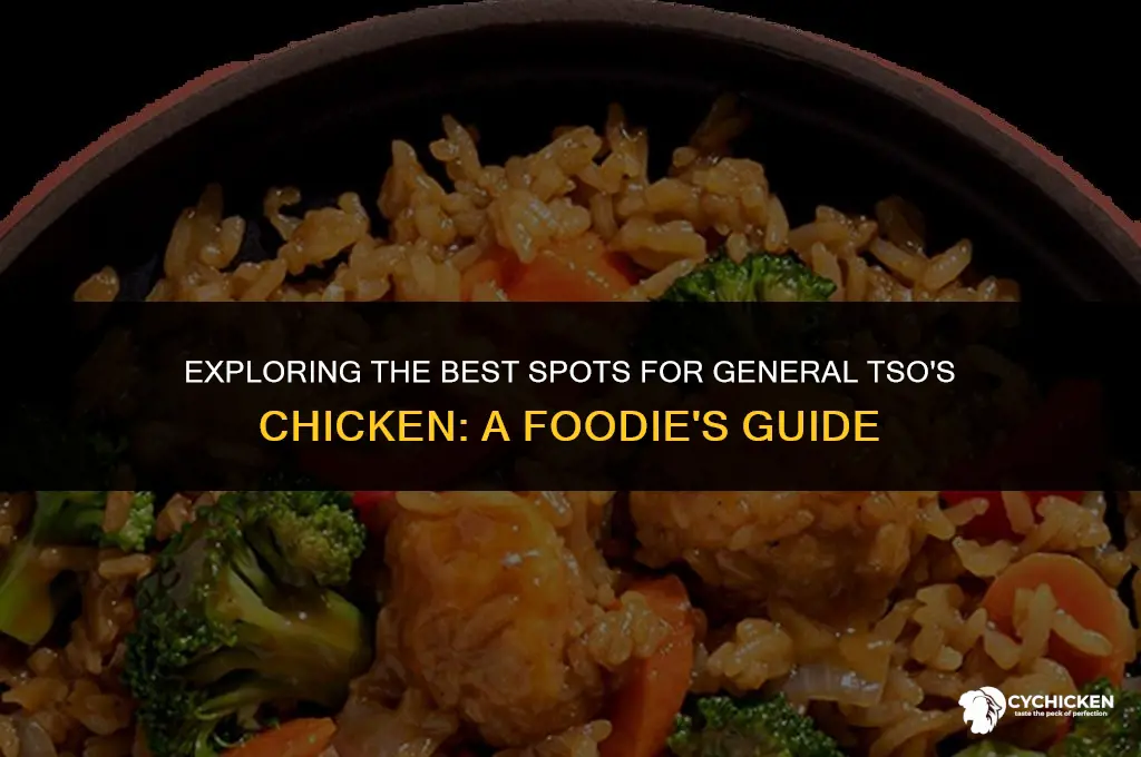 what restaraunts sale general tso chicken