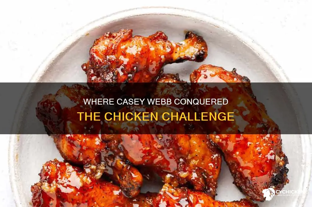 what restaurant did casey webb do the chicken challenge at