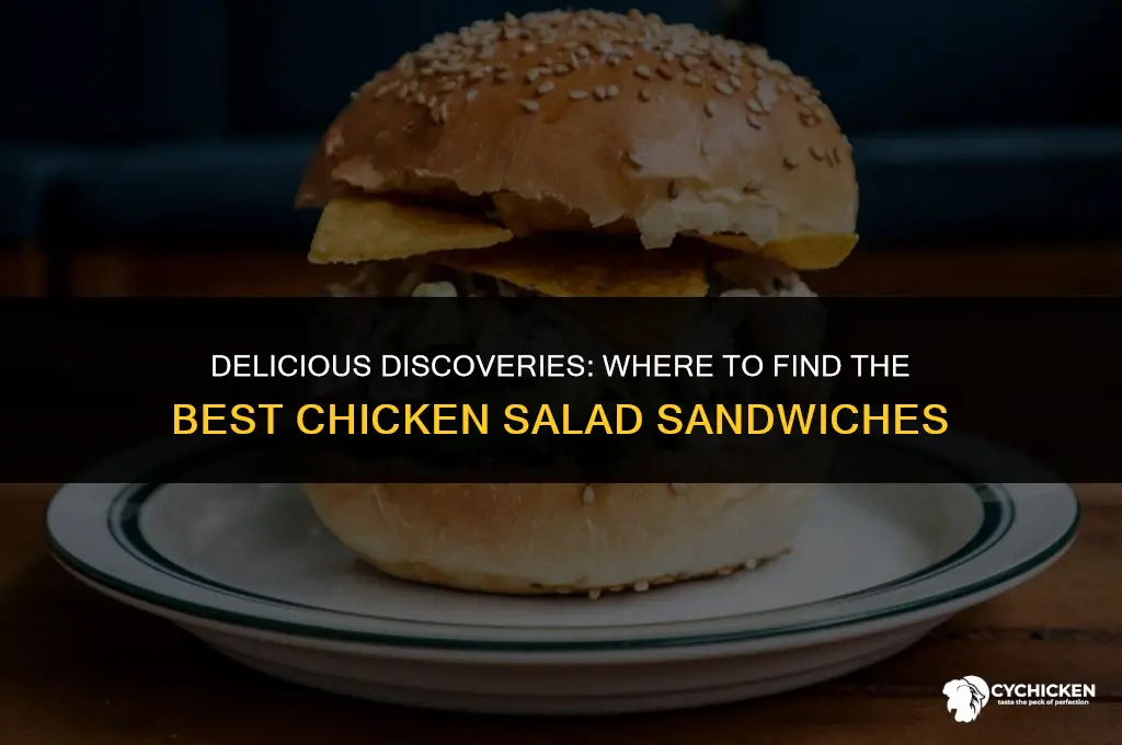 what restaurants sell chicken salad sandwiches