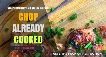 Sizzling Summer Savings: Pre-Cooked Chicken Chops at Your Favorite Restaurant!