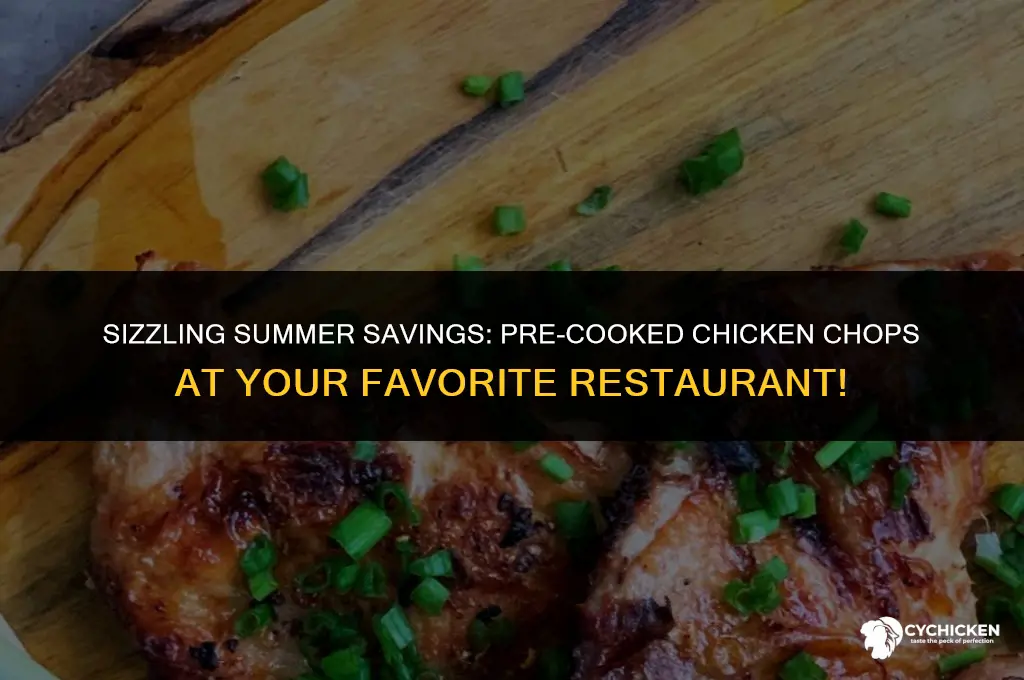 what resturant sale season chicken chop already cooked