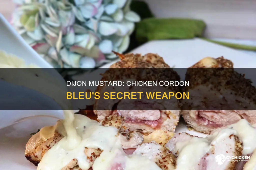 what role does dijon mustard play in chicken cordon bleu