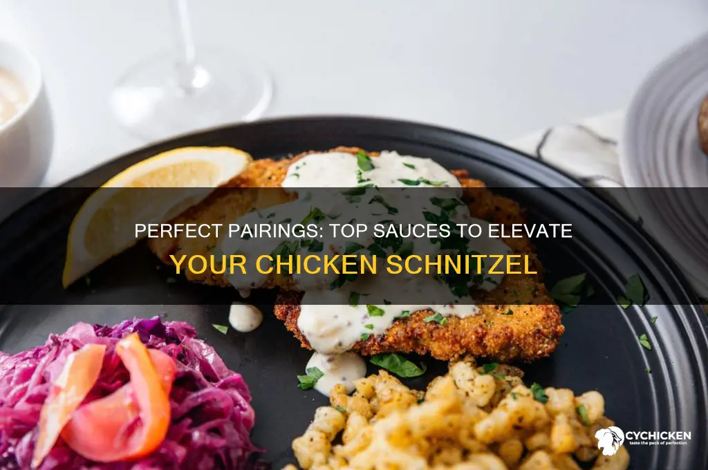 what sauce do you serve with chicken schnitzel