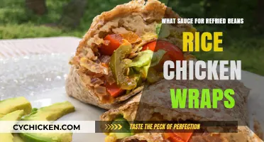Perfect Sauce Pairings for Refried Beans, Rice, and Chicken Wraps