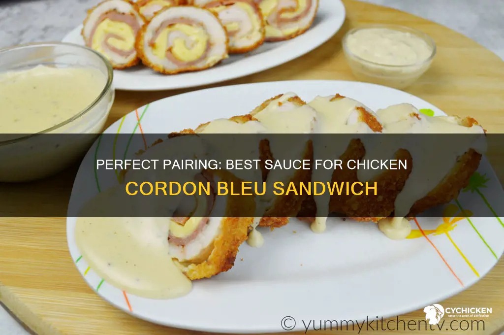 what sauce goes on chicken cordon bleu sandwich