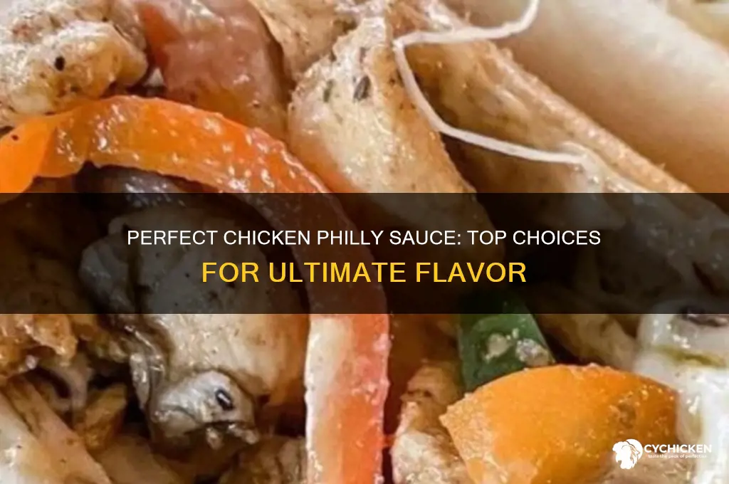 what sauce goes on chicken philly