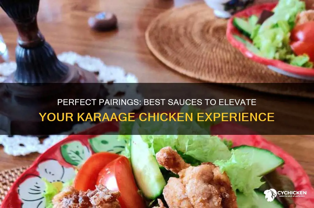 what sauce goes on karaage chicken