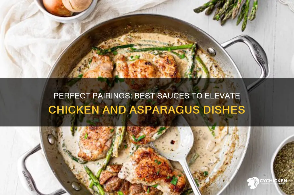 what sauce goes with chicken and asparagus
