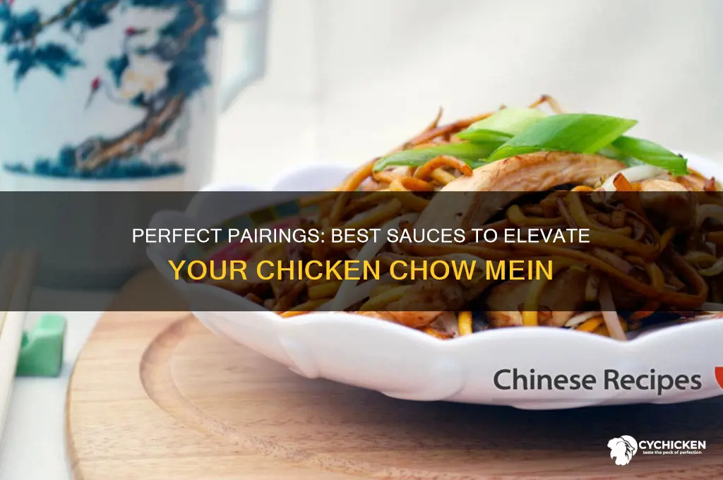 what sauce goes with chicken chow mein