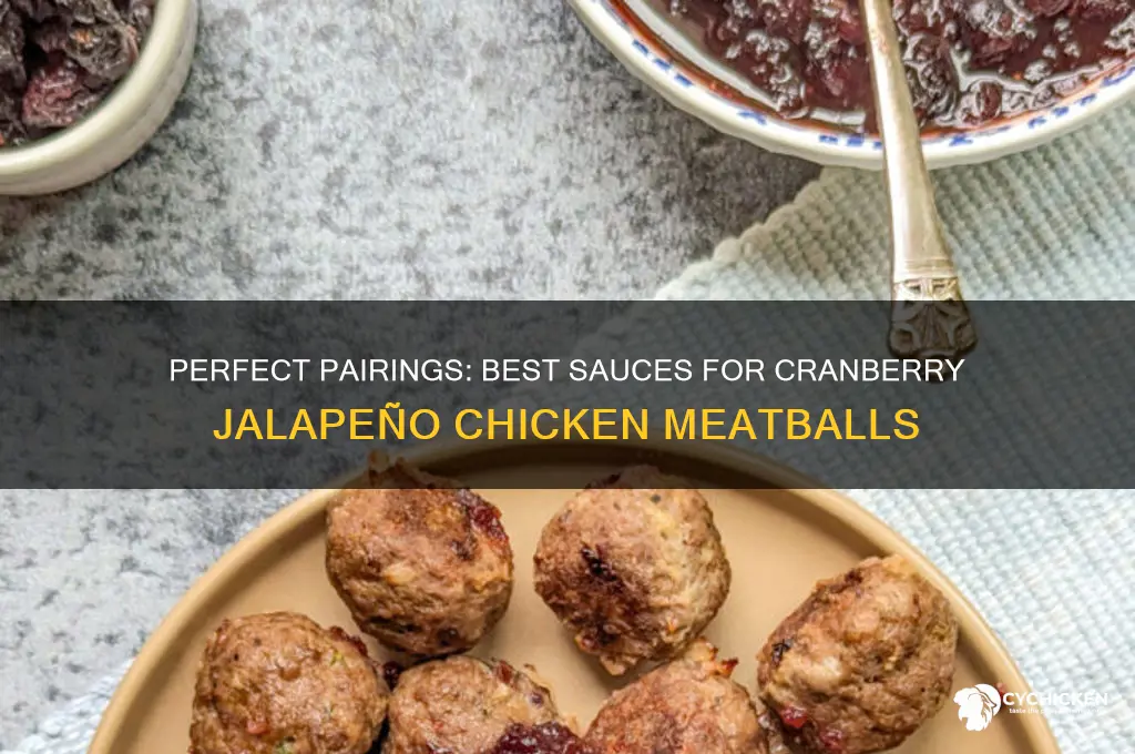 what sauce goes with cranberry jalapeno chicken meatballs