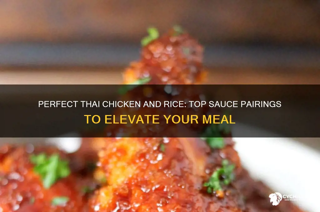 what sauce goes with thai chicken and rice