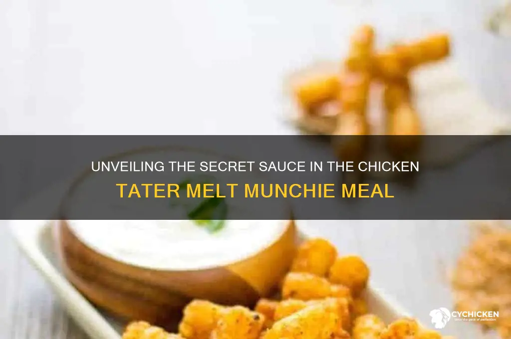 what sauce is in chicken tater melt munchie meal