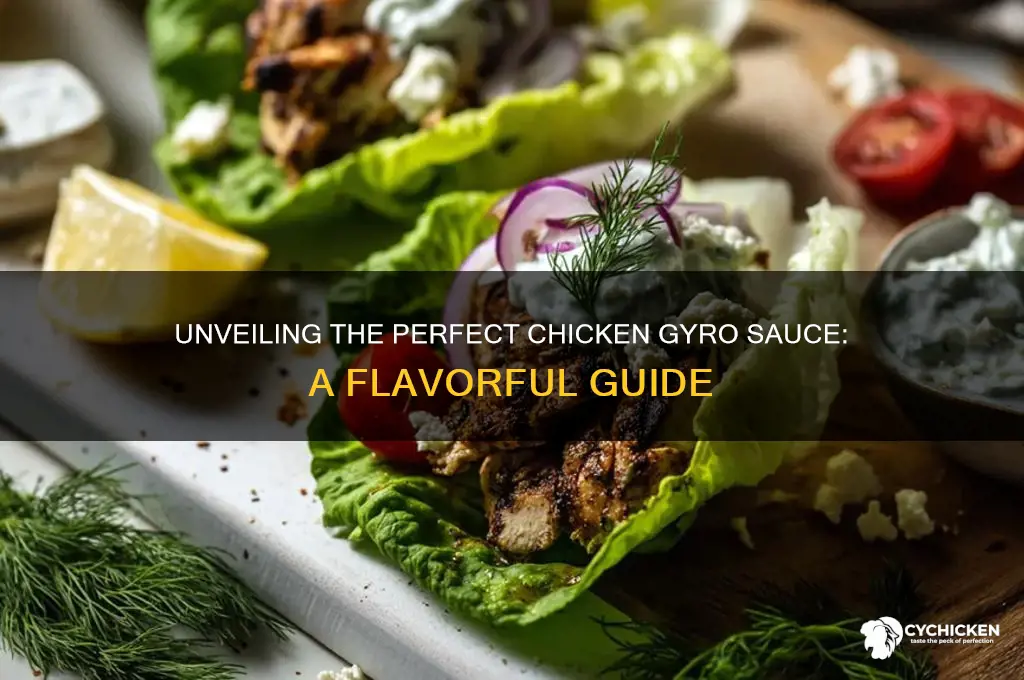 what sauce is on a chicken gyro