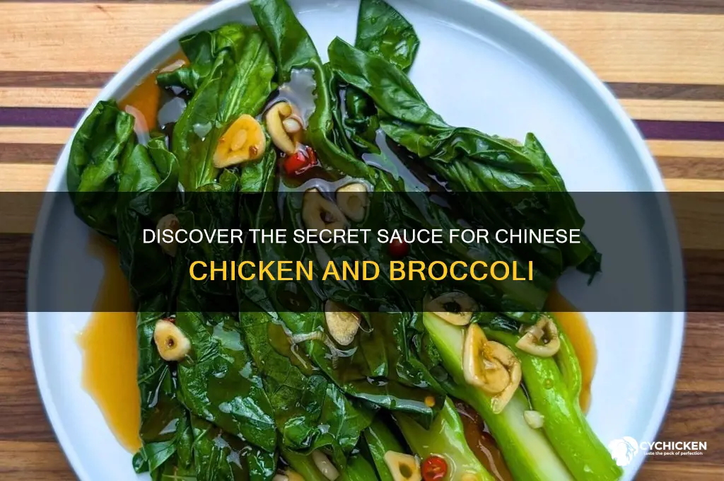 what sauce is on chinese chicken and broccoli