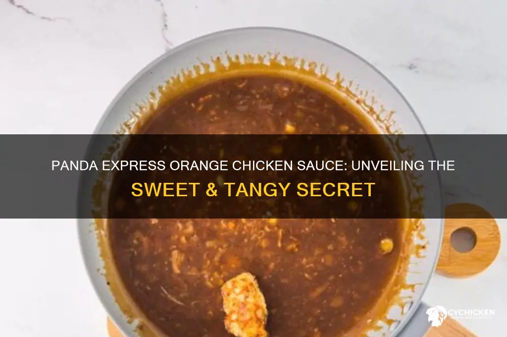 what sauce is on orange chicken at panda express