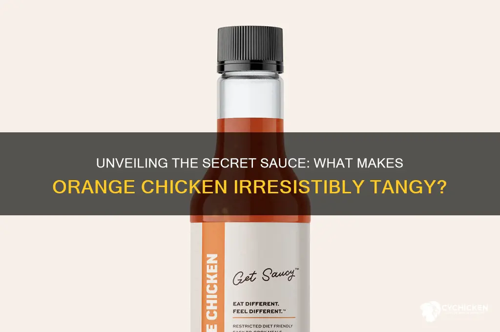 what sauce is on orange chicken