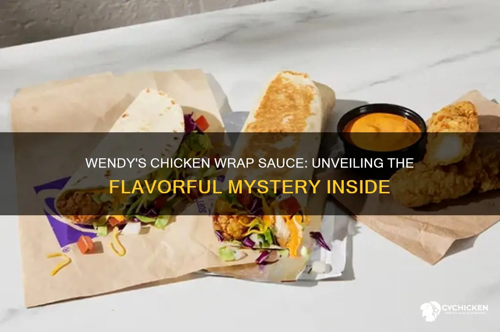 what sauce is on wendys chicken wrap