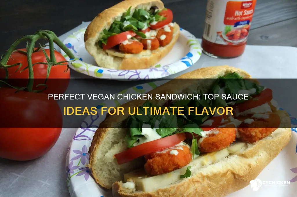 what sauce to put on a vegan chicken sandwich