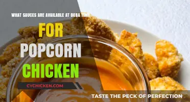 Popcorn Chicken at Boba Time: Explore the Sauce Options Available