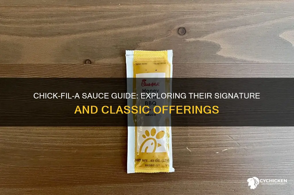 what sauces does chick fila have