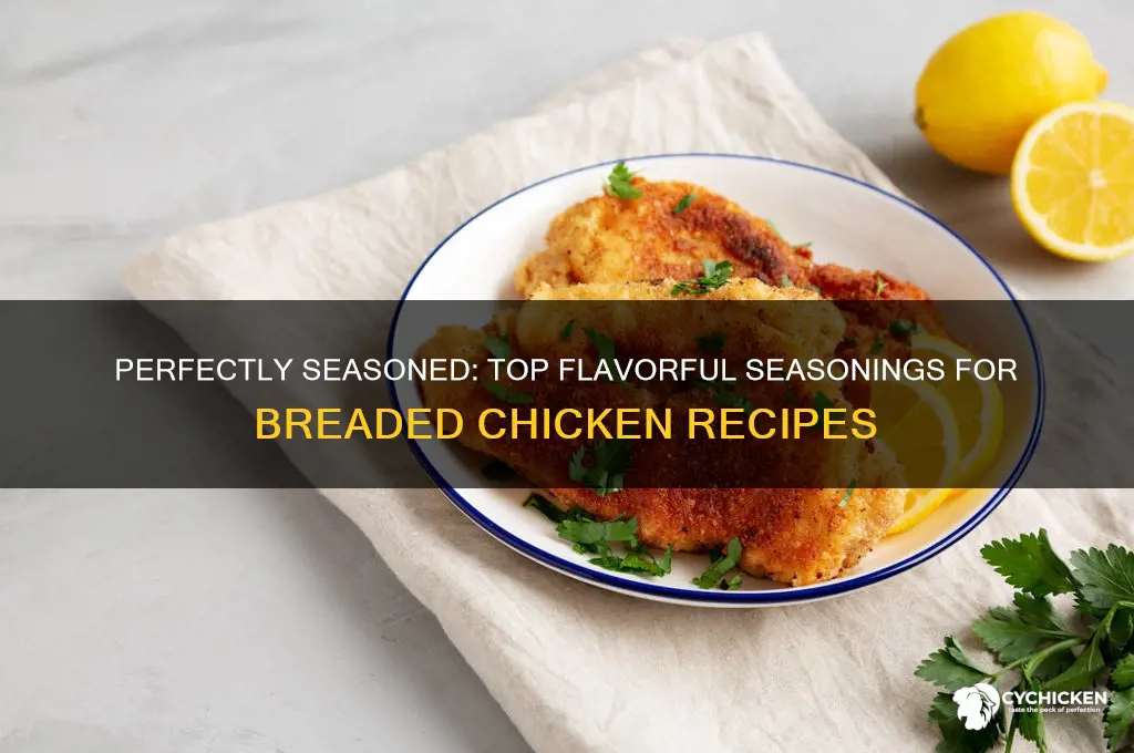 what seasoning to put on breaded chicken