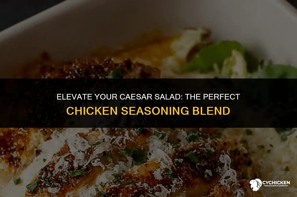 what seasoning to put on chicken for caesar salad