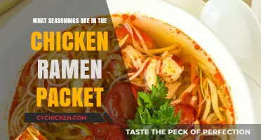 Unveiling the Flavor Secrets: Chicken Ramen Seasoning Packet Ingredients