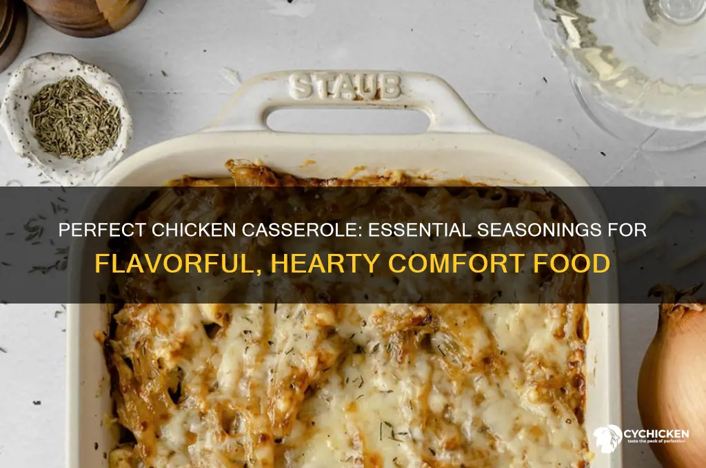 what seasonings should go in chicken casserole