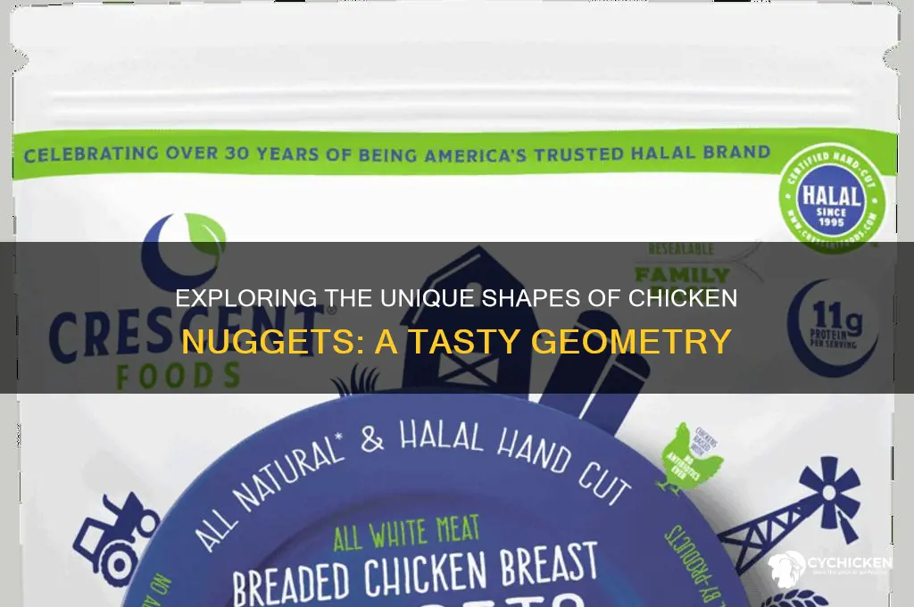 what shapes are chicken nuggets