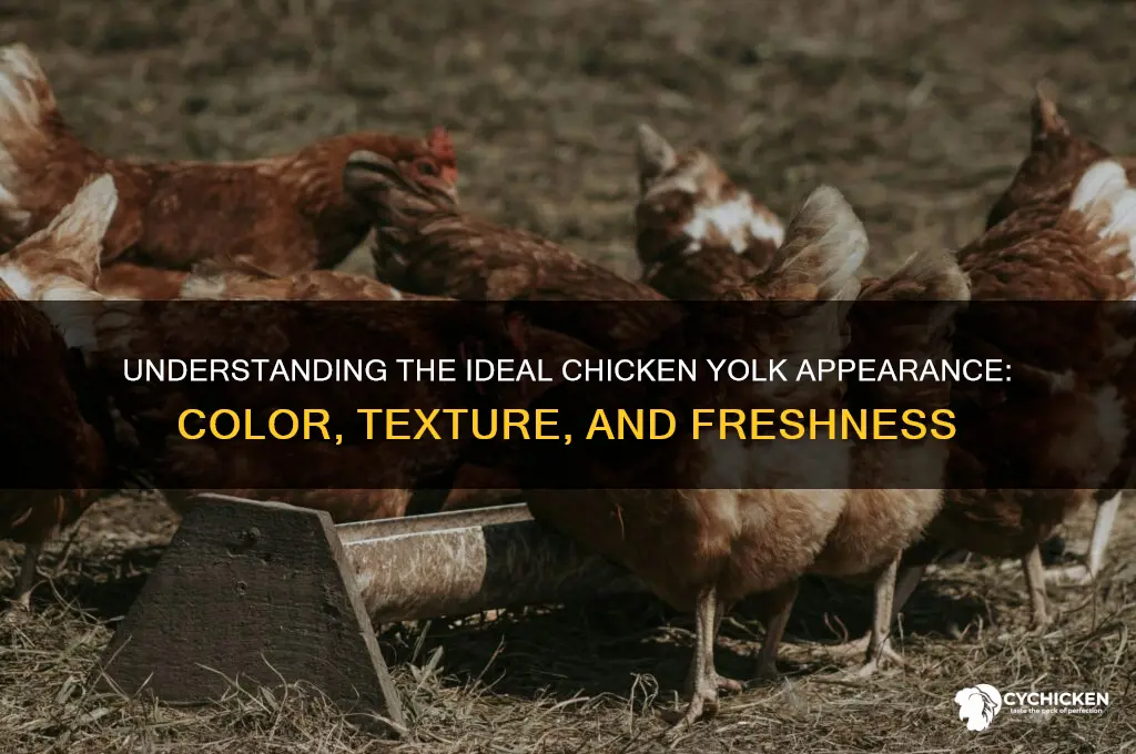 what should a chicken yolk look like