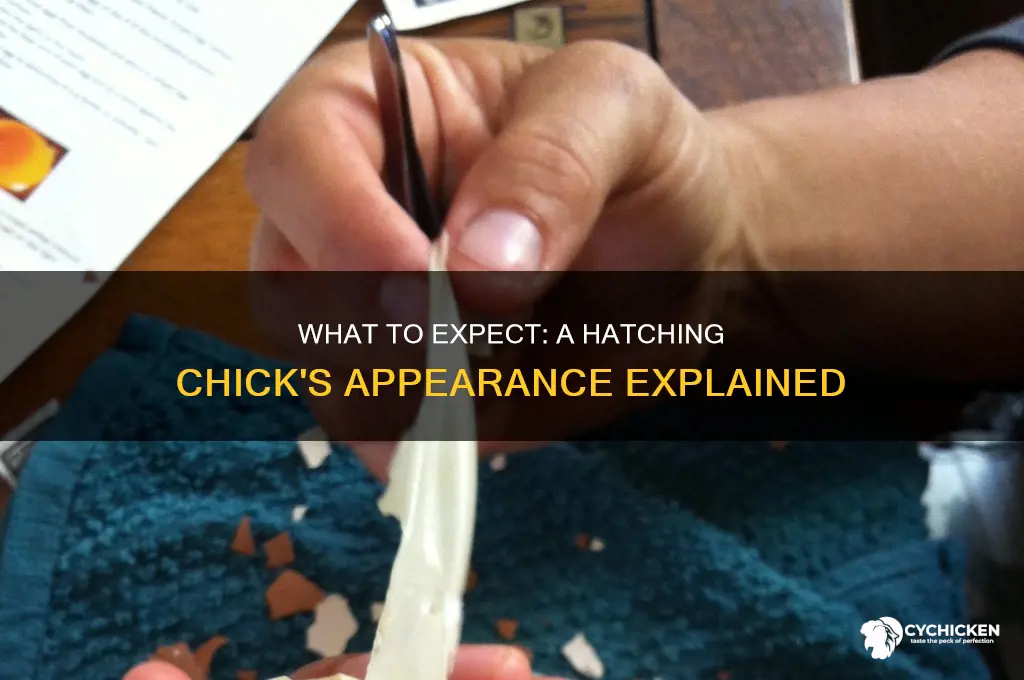 what should an chick thats hatching look loke