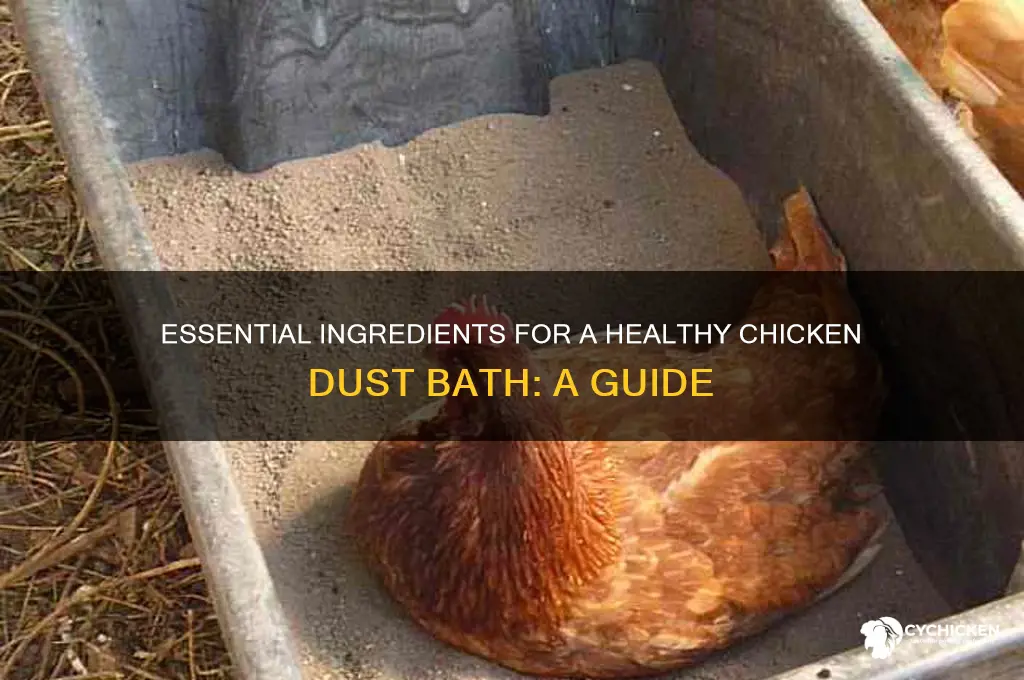 what should be in a chicken dust bath